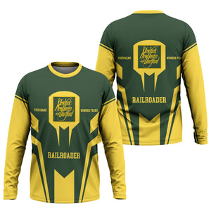 Railspirit Personalized New York, New Haven and Hartford Railroad Long Sleeve Shirt Custom Year Railroader New Haven Railroad Shirt