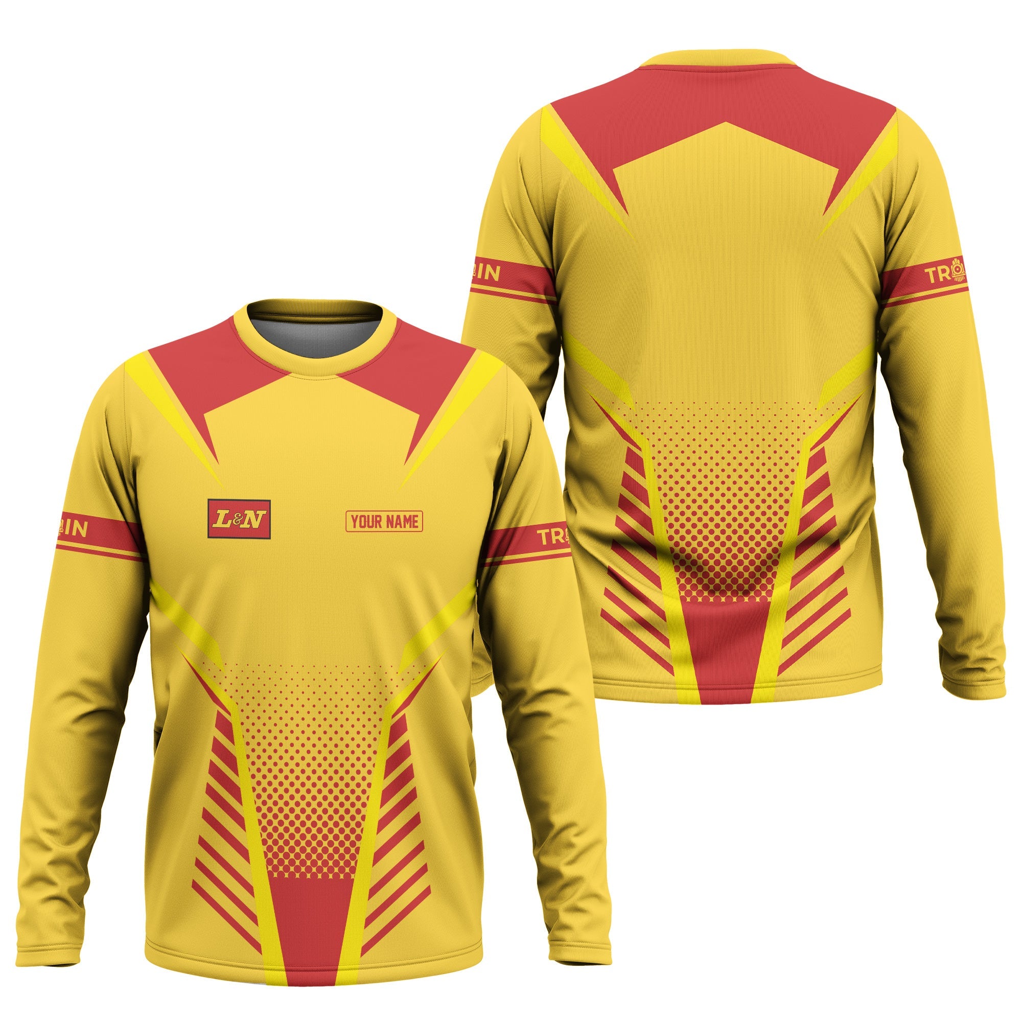 Railspirit Personalized Louisville and Nashville Railroad Long Sleeve Shirt Unisex L&N Train Shirt All Over Print