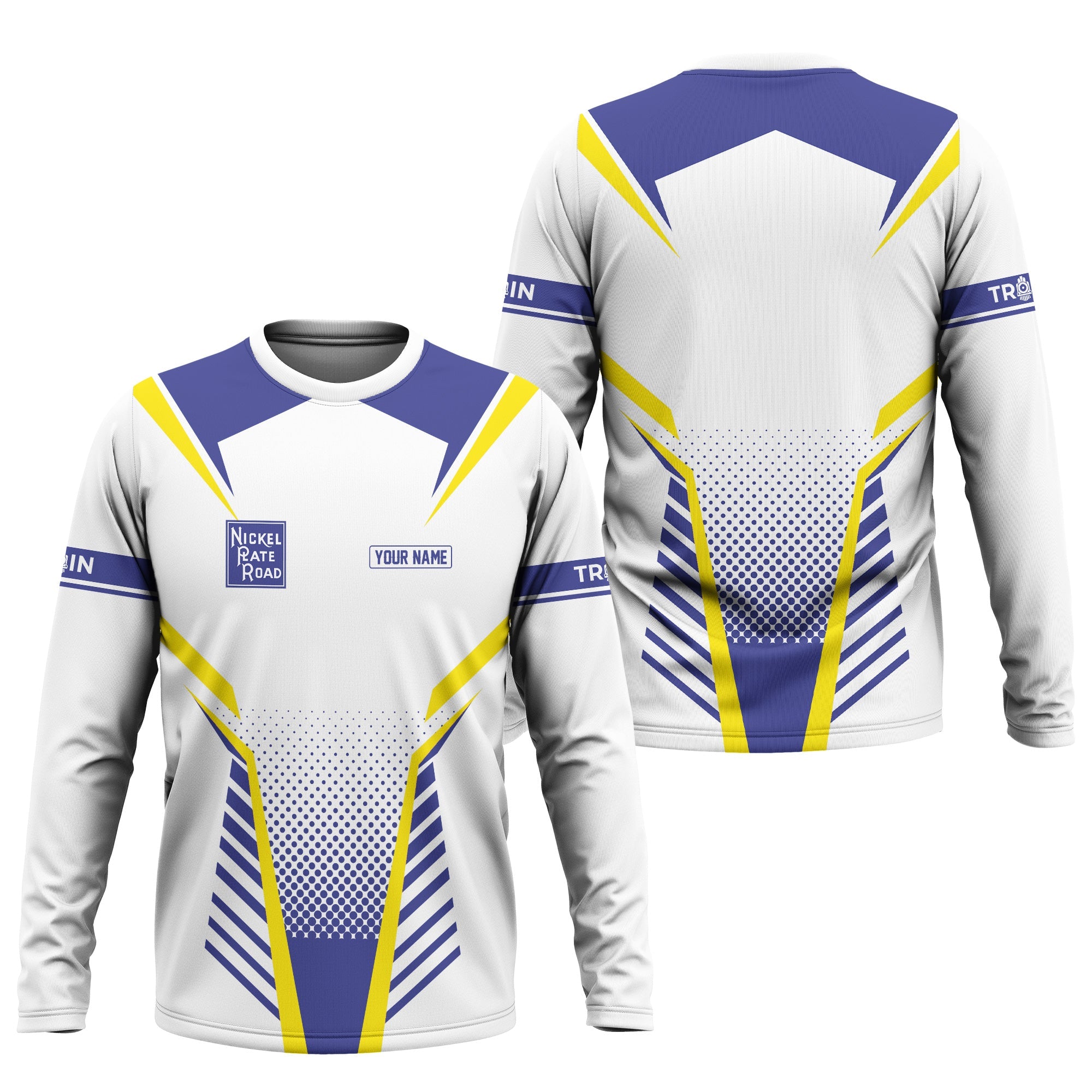 Railspirit Personalized New York, Chicago and St. Louis Railroad Long Sleeve Shirt Unisex Nickel Plate Road Train Shirt All Over Print