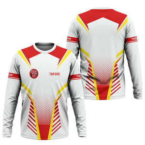 Railspirit Personalized The Chief Santa Fe Railroad Long Sleeve Shirt Unisex Train Shirt All Over Print