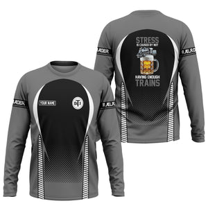 Railspirit Personalized Detroit Toledo And Ironton Railroad Long Sleeve Shirt Train Long Sleeve Shirt Gift Idea For Train Lover