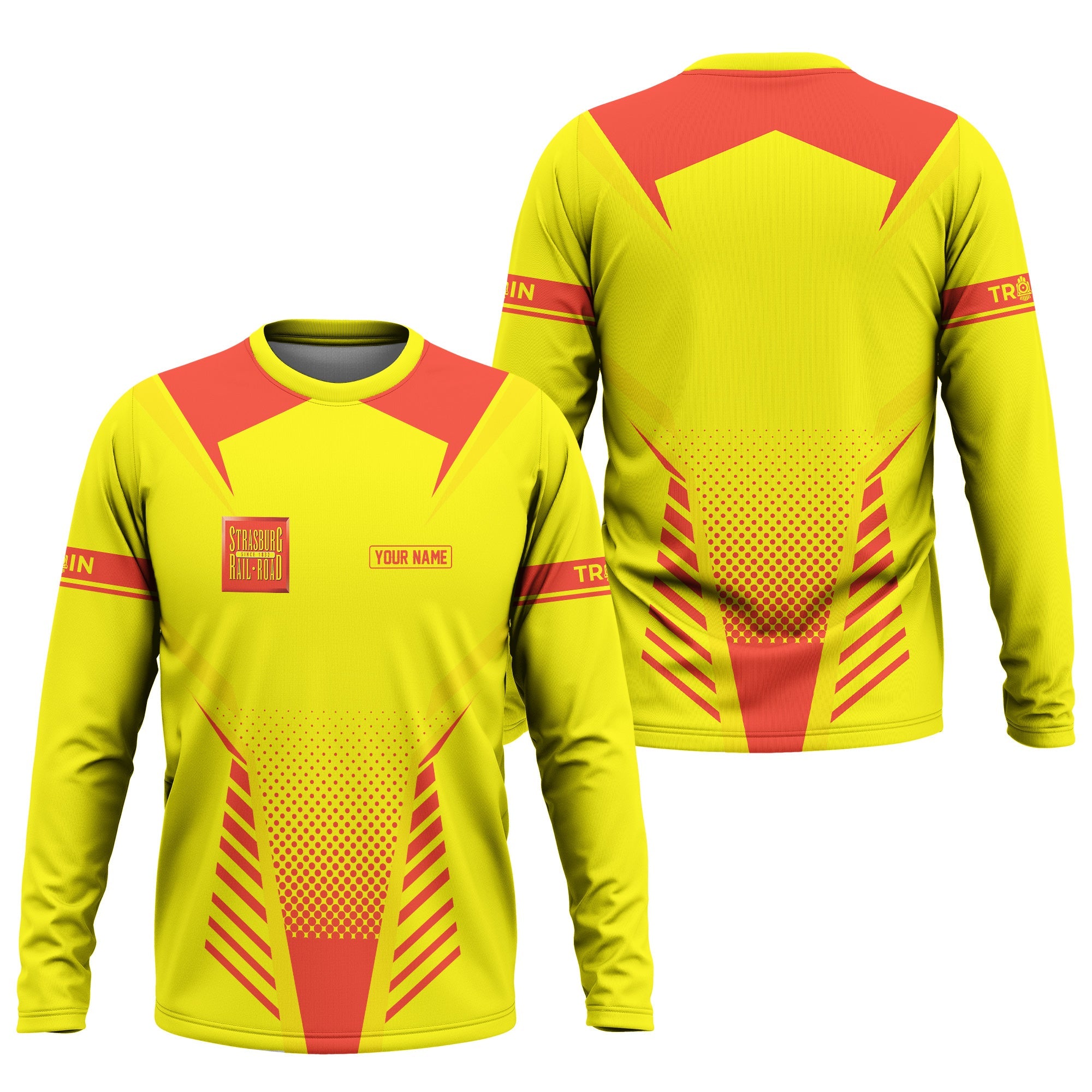 Railspirit Personalized Strasburg Railroad Long Sleeve Shirt Unisex Train Shirt All Over Print