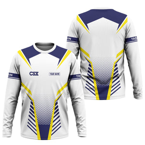 Railspirit Personalized CSX Transportation Railroad Long Sleeve Shirt Unisex Train Shirt All Over Print