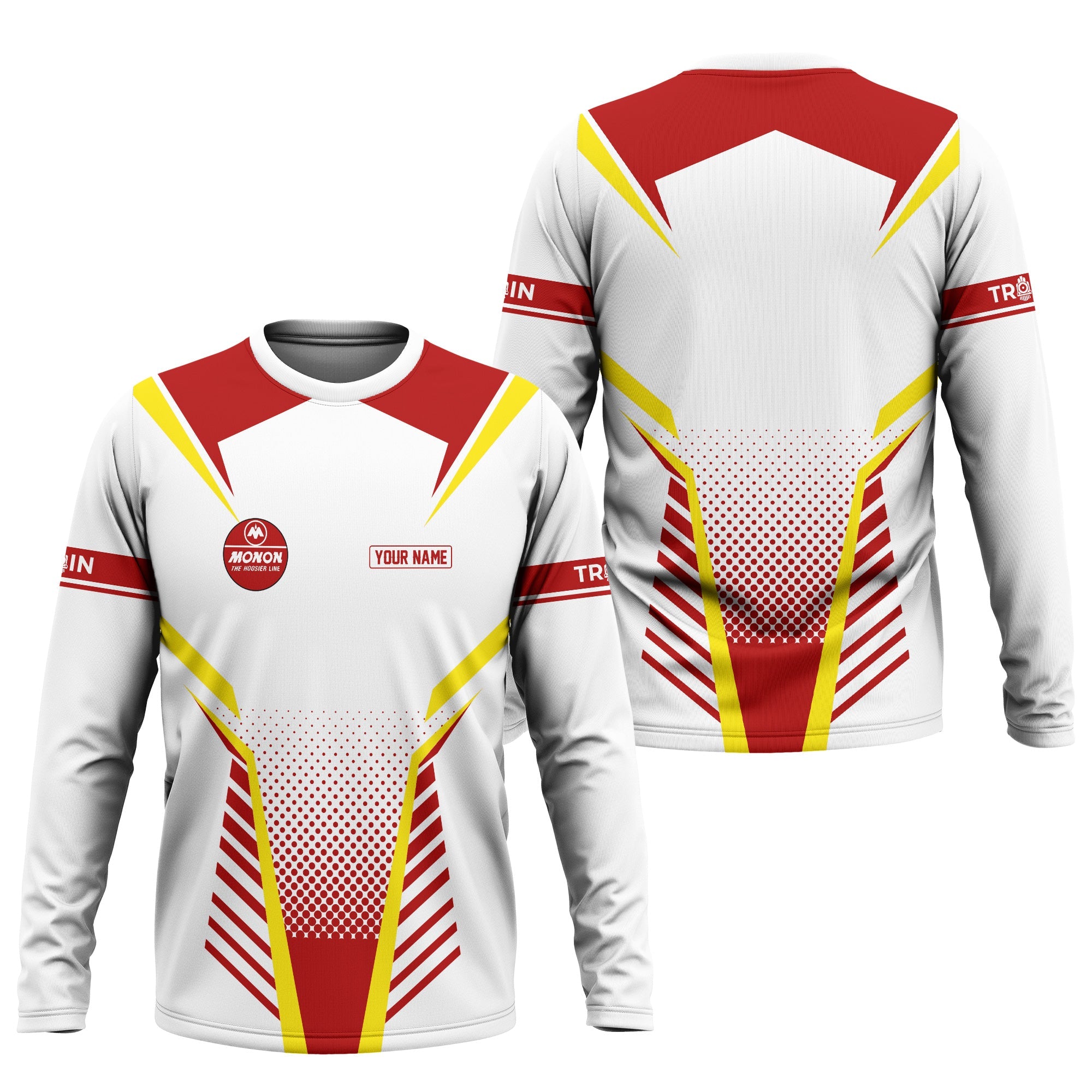 Railspirit Personalized Monon Railroad Long Sleeve Shirt Unisex Train Shirt All Over Print