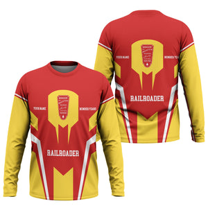 Railspirit Personalized Bangor And Aroostook Railroad Long Sleeve Shirt Custom Year Railroader Shirt Gift Idea For Train Lover