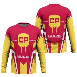 Railspirit Personalized Canadian Pacific Railroad Long Sleeve Shirt Custom Year Railroader Shirt Gift Idea For Train Lover