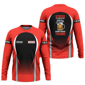 Railspirit Personalized Fleischmann And Western Railroad Long Sleeve Shirt Train Long Sleeve Shirt Gift Idea For Train Lover