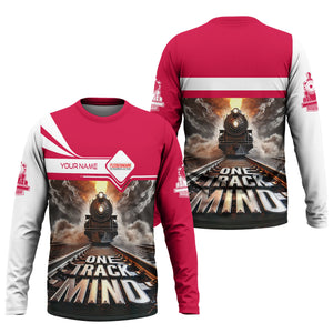 Railspirit Personalized Fleischmann And Western Railroad Long Sleeve Shirt One Track Mind Train Printed Shirt