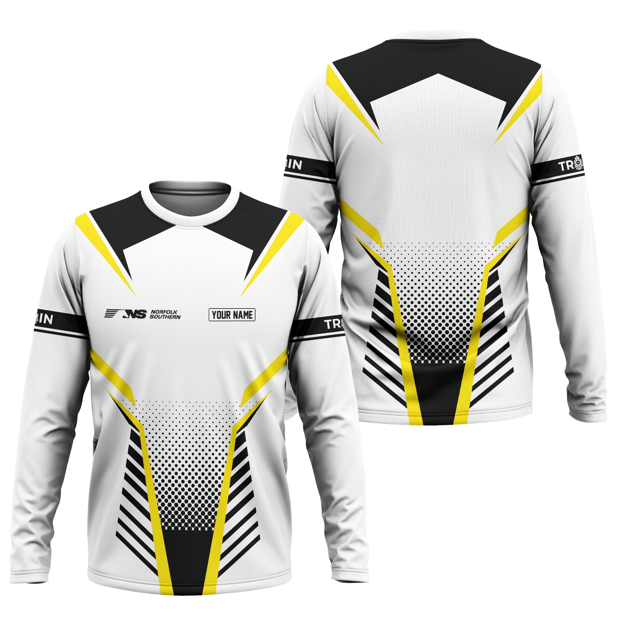 Railspirit Personalized Norfolk Southern Railway Long Sleeve Shirt Unisex Train Shirt All Over Print