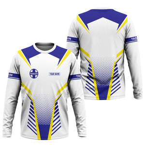 Railspirit Personalized Santa Fe Railway Long Sleeve Shirt Unisex Atchison, Topeka and Santa Fe Railway Train Shirt All Over Print