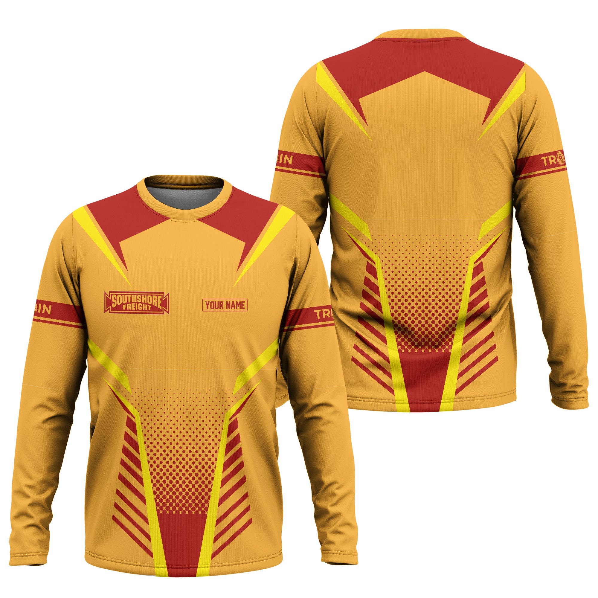 Railspirit Personalized Chicago South Shore and South Bend Railroad Long Sleeve Shirt Unisex Train Shirt All Over Print