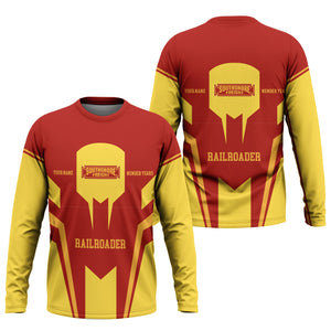 Railspirit Personalized Chicago South Shore and South Bend Railroad Long Sleeve Shirt Custom Year Railroader Shirt