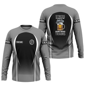 Railspirit Personalized Union Electric Railway Long Sleeve Shirt Train Long Sleeve Shirt Gift Idea For Train Lover