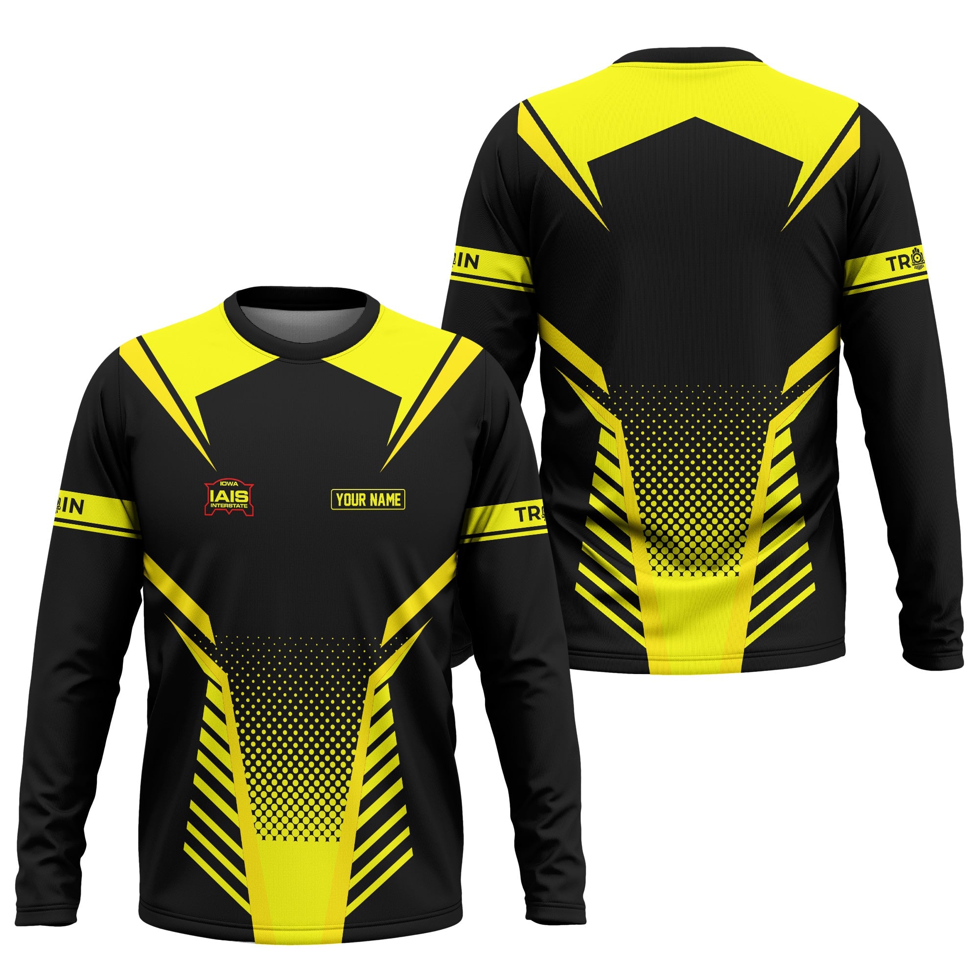 Railspirit Personalized Iowa Interstate Railroad Long Sleeve Shirt Unisex IAIS Train Shirt All Over Print