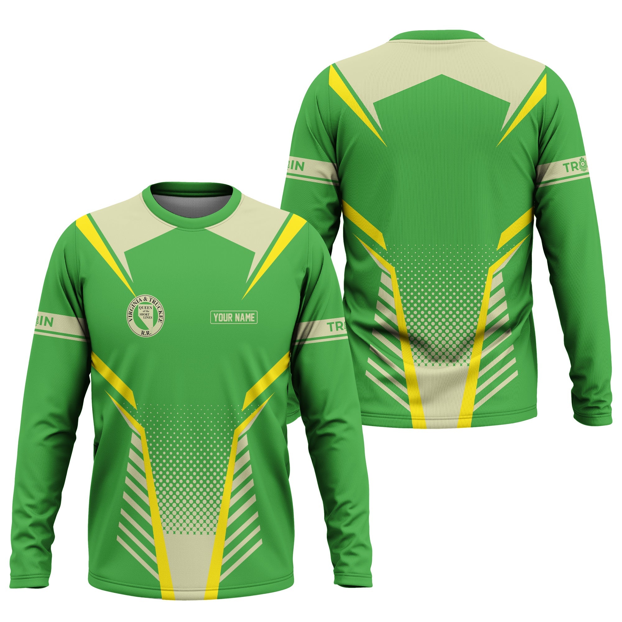 Railspirit Personalized Virginia & Truckee Railroad Long Sleeve Shirt Unisex Train Shirt All Over Print