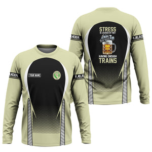 Railspirit Personalized Virginia & Truckee Railroad Long Sleeve Shirt Train Long Sleeve Shirt Gift Idea For Train Lover