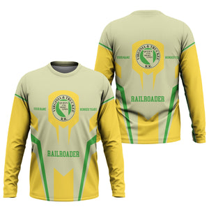 Railspirit Personalized Virginia & Truckee Railroad Long Sleeve Shirt Custom Year Railroader Shirt Gift Idea For Train Lover
