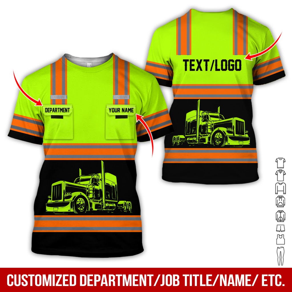 Customized Name Love Flatbed Tow Truck Printed Pocket, Great for Tow Truck Fans