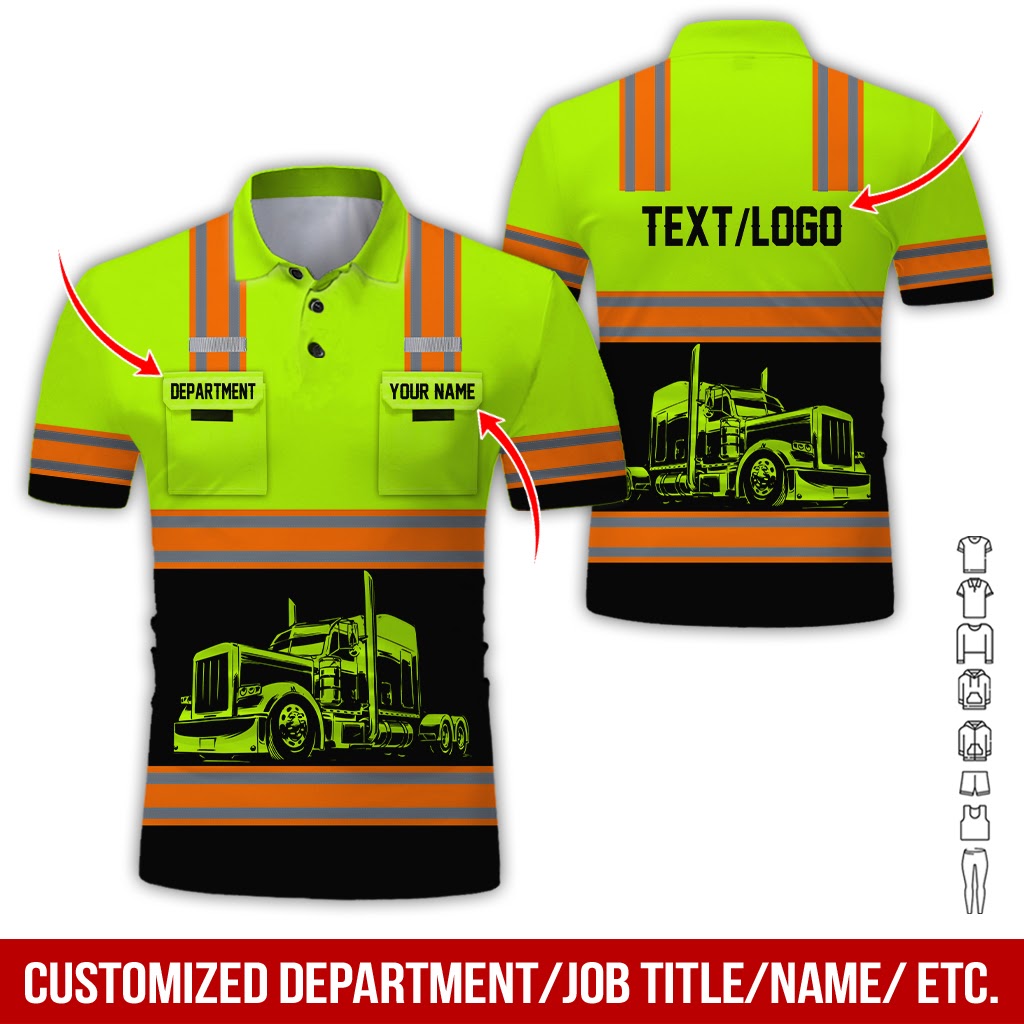 Customized Name Love Flatbed Tow Truck Printed Pocket, Great for Tow Truck Fans