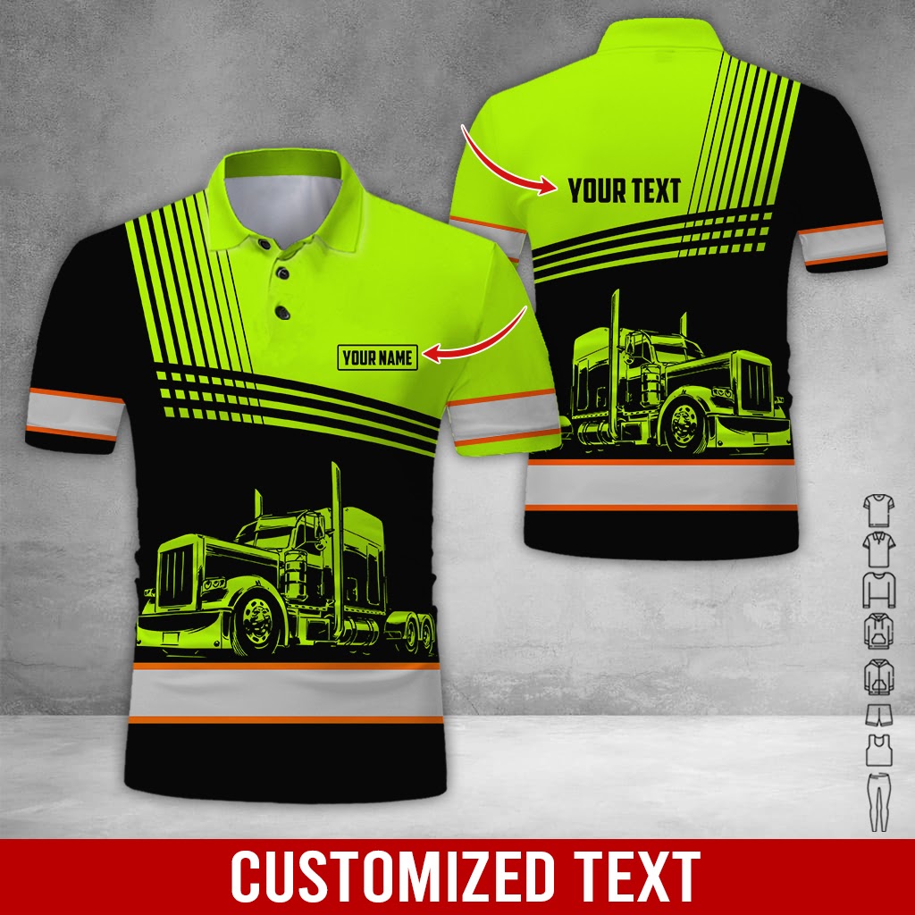 Custom Name Truck Driver Uniform Printed Clothes, Ideal for Trucker Fans