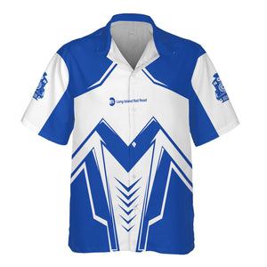 Railspirit Personalized Long Island Railroad Hawaiian Shirt Railway Trainspotter Style Shirt Gift Idea For Foamers