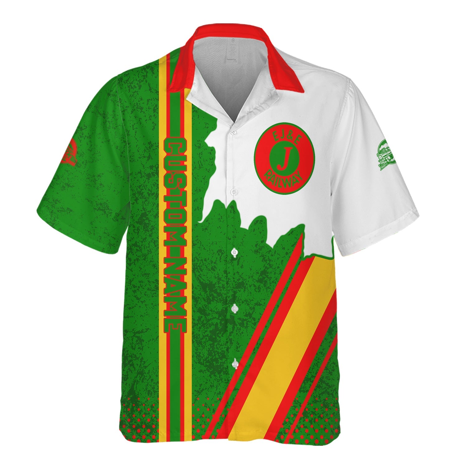 Railspirit Personalized Elgin Joliet And Eastern Railroad Hawaiian Shirt All Over Printed Unisex Shirt