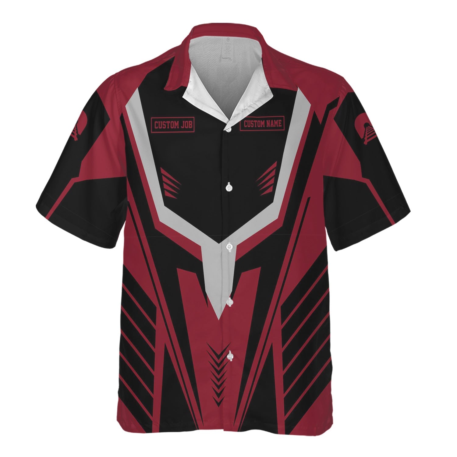 Railspirit Personalized Chicago Great Western Railroad Hawaiian Shirt Workwear-Inspired with Custom Position Train Shirt