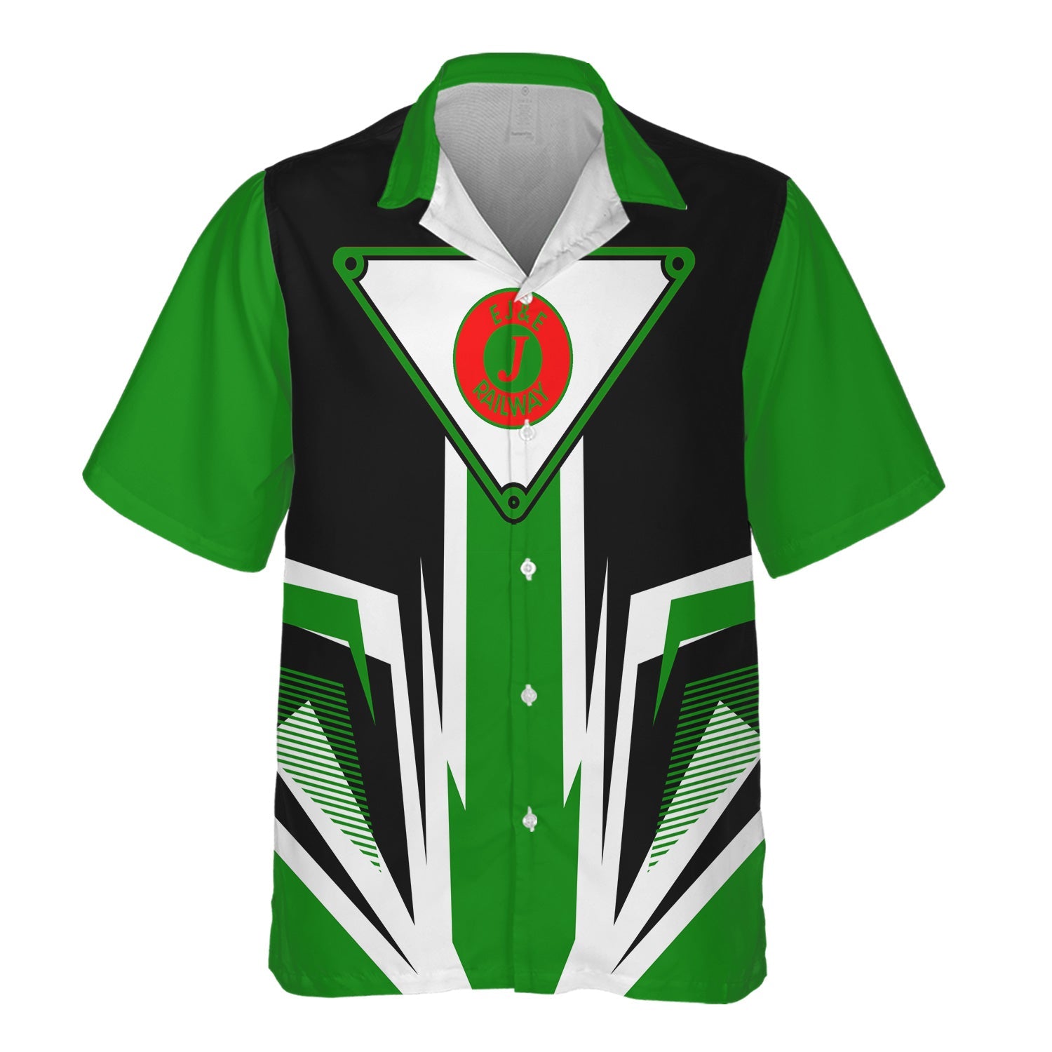 Railspirit Elgin Joliet And Eastern Railroad Hawaiian Shirt Bold Graphic Style All Over Printed Shirt