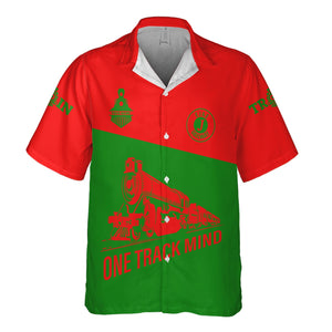 Railspirit Personalized Elgin Joliet And Eastern Railroad Hawaiian Shirt One Track Mind Unisex Train Shirt Gift Idea For Train Lover