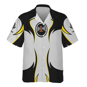 Railspirit Personalized Bessemer And Lake Erie Railroad Hawaiian Shirt Distinctive Flame Style Shirt For Steam Engine Addict