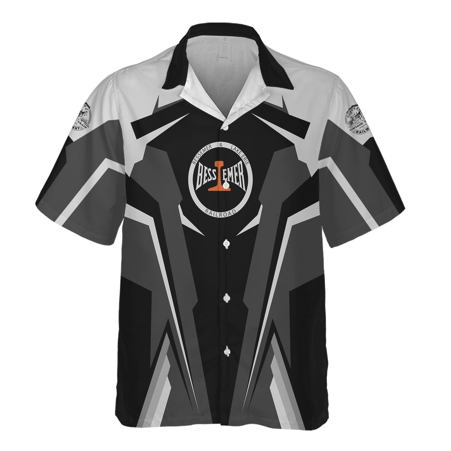 Railspirit Personalized Bessemer And Lake Erie Railroad Hawaiian Shirt Strong Line Style Train Unisex Shirt All Over Print