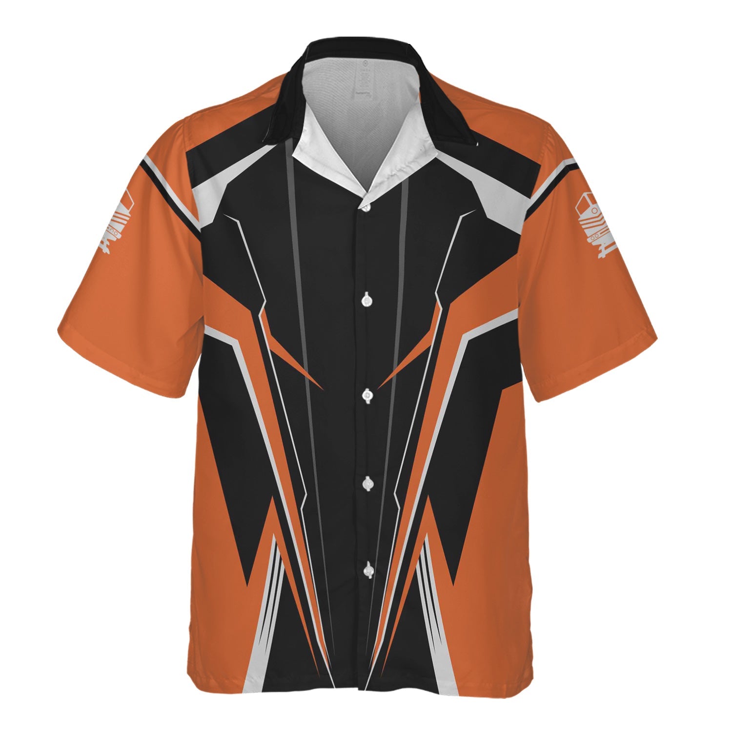 Railspirit Personalized Bessemer And Lake Erie Railroad Hawaiian Shirt Lightning-Edge Design Train Shirt For Railroad Lovers