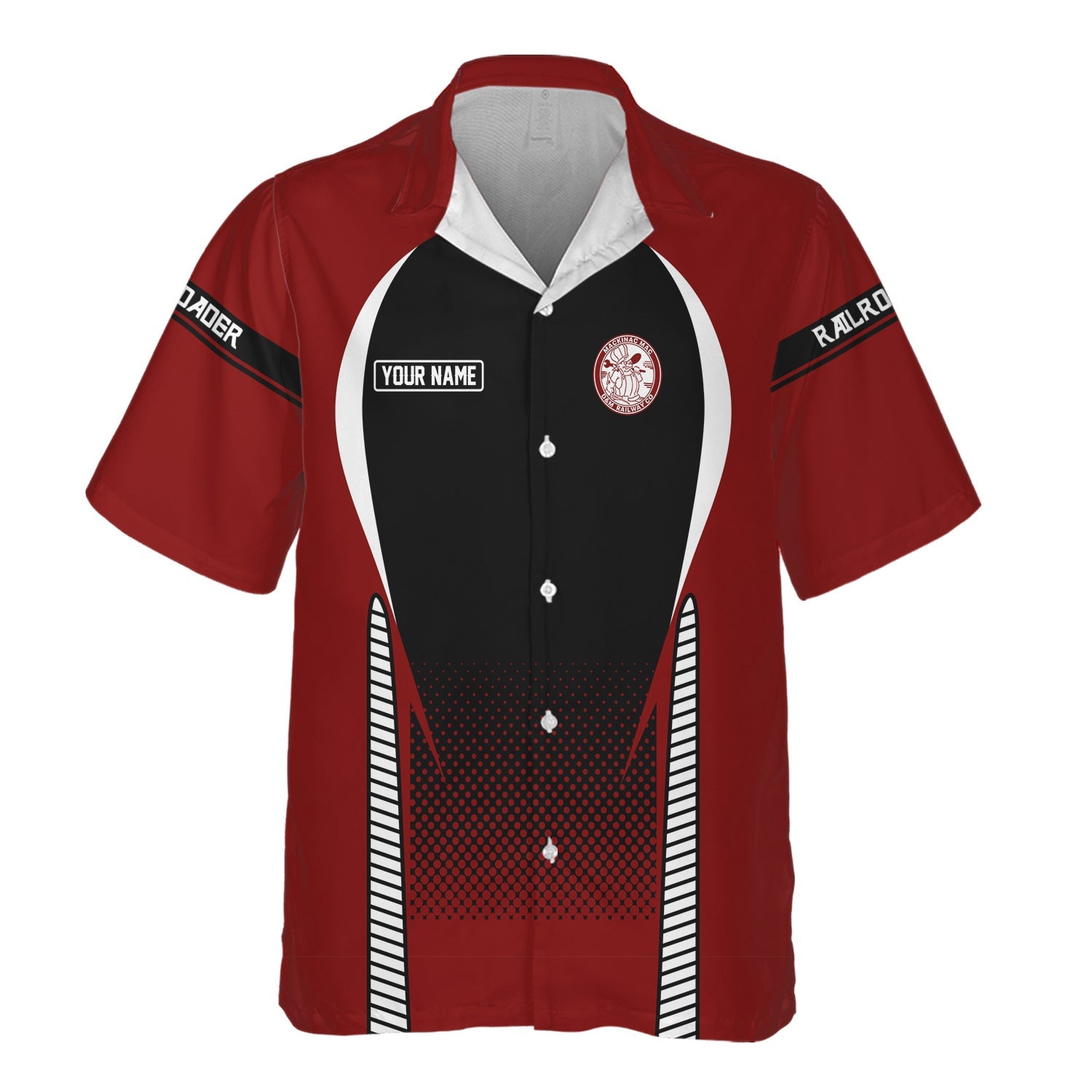 Railspirit Personalized Detroit & Mackinac Railroad Hawaiian Shirt Stress Is Caused By Not Having Enough Trains Shirt All Over Print