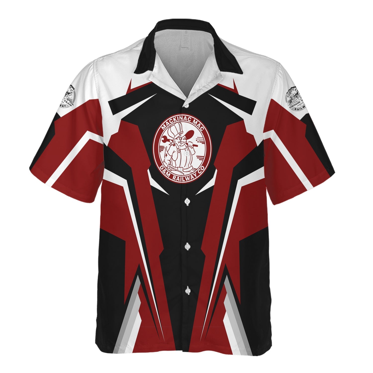 Railspirit Personalized Detroit & Mackinac Railroad Hawaiian Shirt Strong Line Style Train Unisex Shirt All Over Print