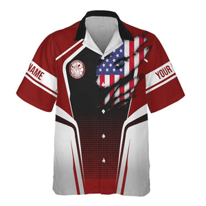 Railspirit Personalized Detroit & Mackinac Railroad Hawaiian Shirt American Eagle Vintage Train Shirt