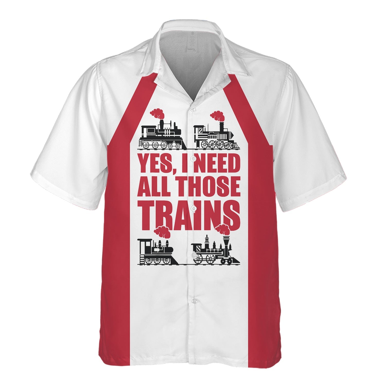 Railspirit Custom Name Canadian Pacific Kansas City Hawaiian Shirt Yes I Need All Those Train CPKC Printed Shirt