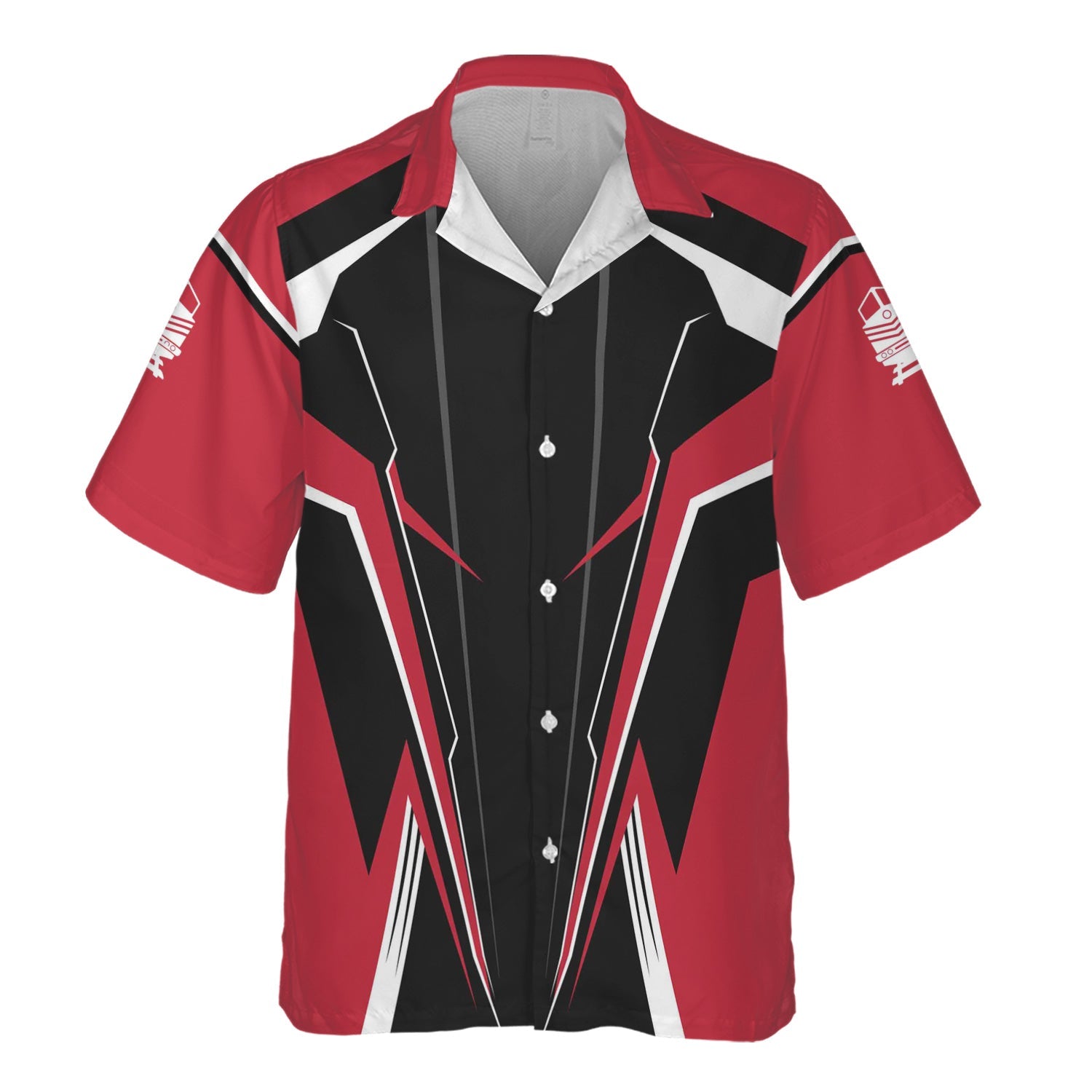 Railspirit Personalized Canadian Pacific Kansas City Hawaiian Shirt Lightning-Edge Design CPKC Train Shirt For Railroad Lovers