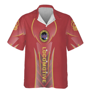 Railspirit Personalized Florida East Coast Railway Hawaiian Shirt Striking Line Style Train Shirt For Locomotive Lovers