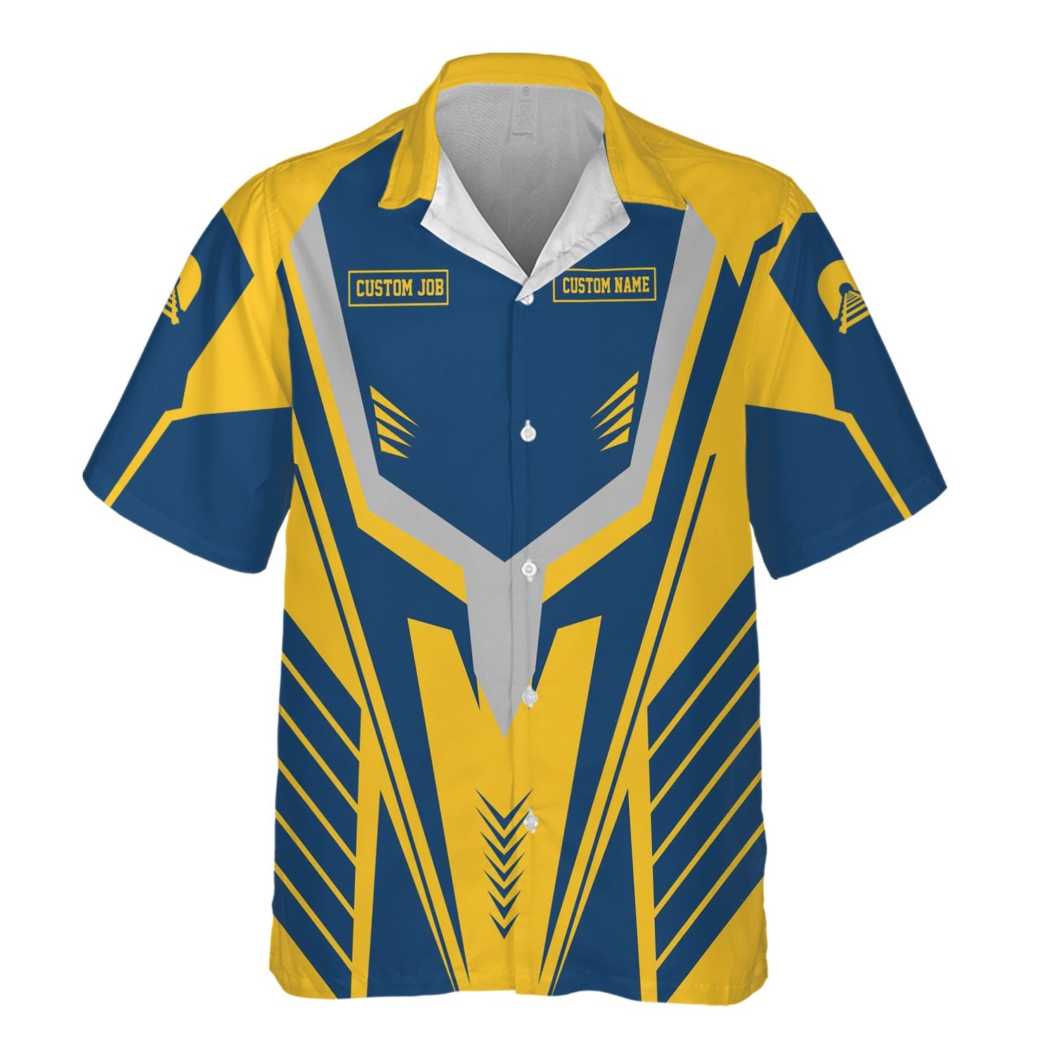 Railspirit Personalized Alaska Railroad Hawaiian Shirt Workwear-Inspired with Custom Position Train Shirt