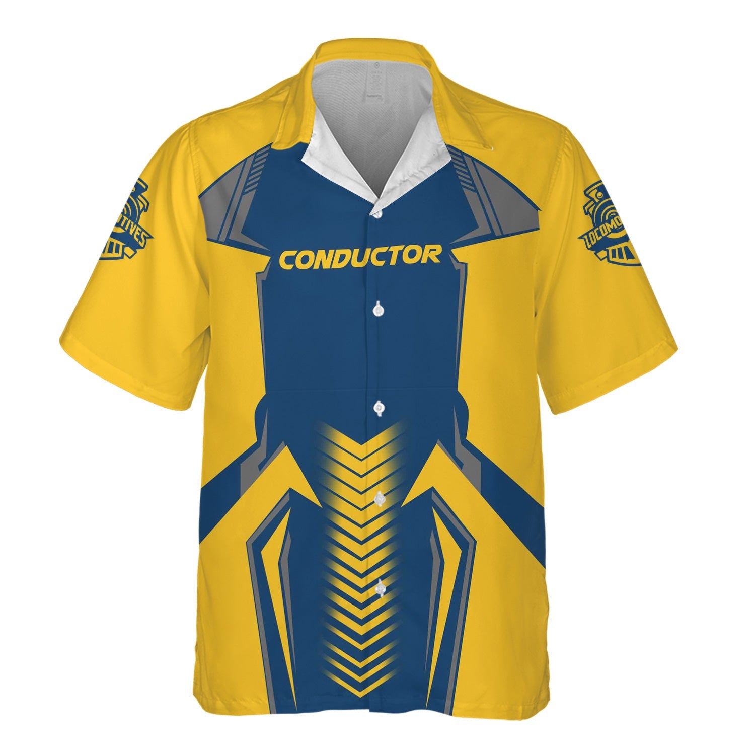 Railspirit Personalized Alaska Railroad Hawaiian Shirt Standout Style with Custom Position Train Shirt