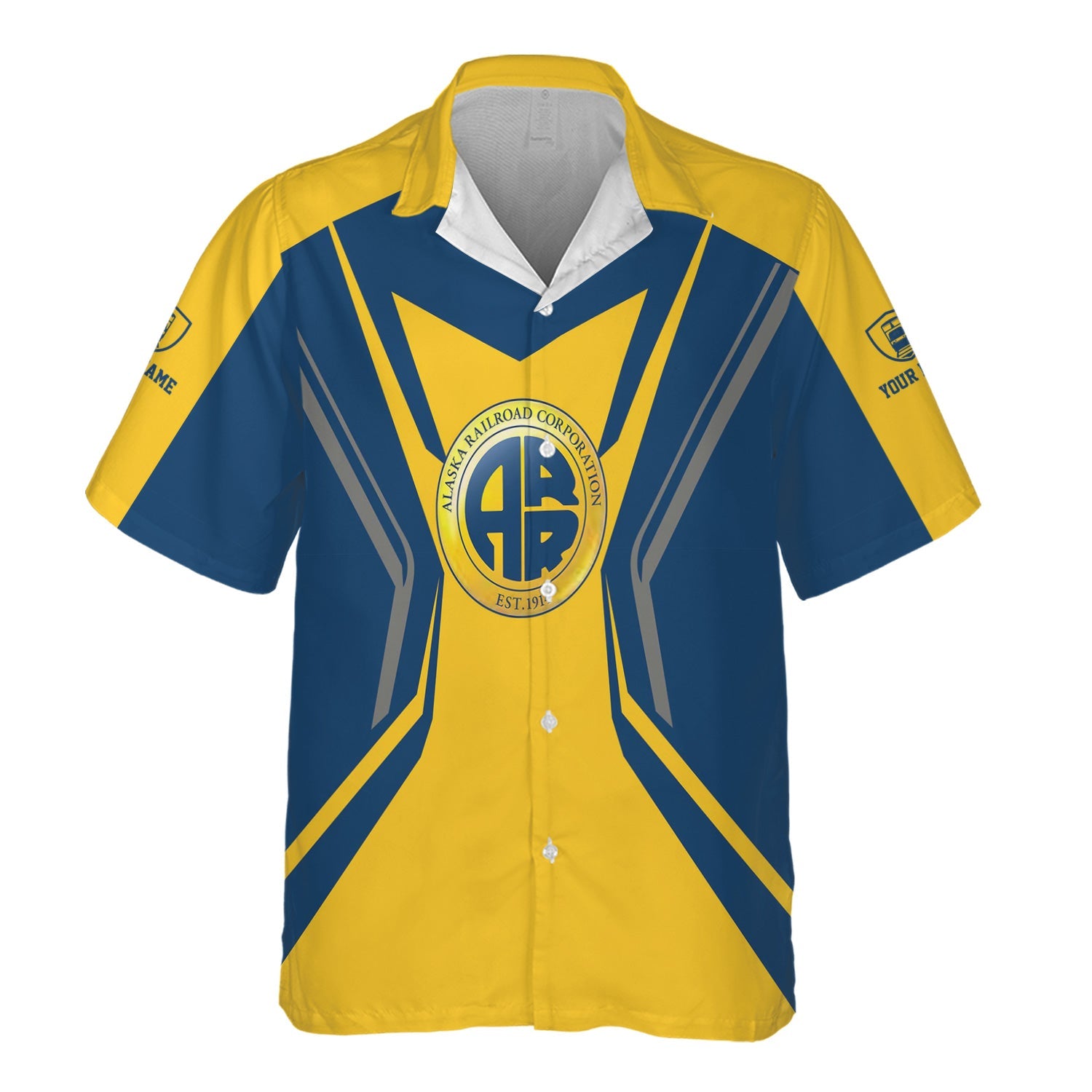 Railspirit Personalized Alaska Railroad Hawaiian Shirt Unique Style with Custom Job Train Shirt