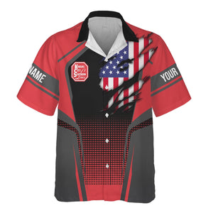 Railspirit Personalized Kansas City Southern Hawaiian Shirt American Eagle Vintage Train Shirt