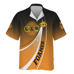 Railspirit Personalized Genesee & Wyoming Inc. Railroad Hawaiian Shirt Railway-Themed Style Shirt Gift Idea For Trainspotter