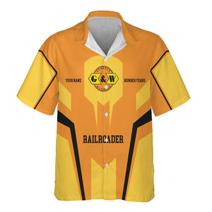 Railspirit Personalized Genesee & Wyoming Inc. Railroad Hawaiian Shirt Custom Year Railroader Shirt Gift Idea For Train Lover