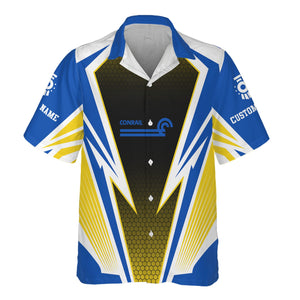 Railspirit Personalized Conrail Railroad Hawaiian Shirt Lightning Graphic Style Shirt Gift Idea For Train Lover