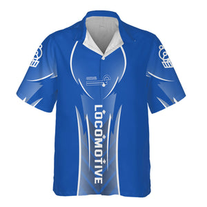 Railspirit Personalized Conrail Railroad Hawaiian Shirt Striking Line Style Train Shirt For Locomotive Lovers