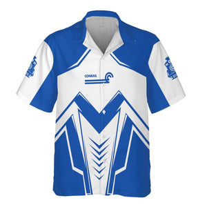 Railspirit Personalized Conrail Railroad Hawaiian Shirt Railway Trainspotter Style Shirt Gift Idea For Foamers