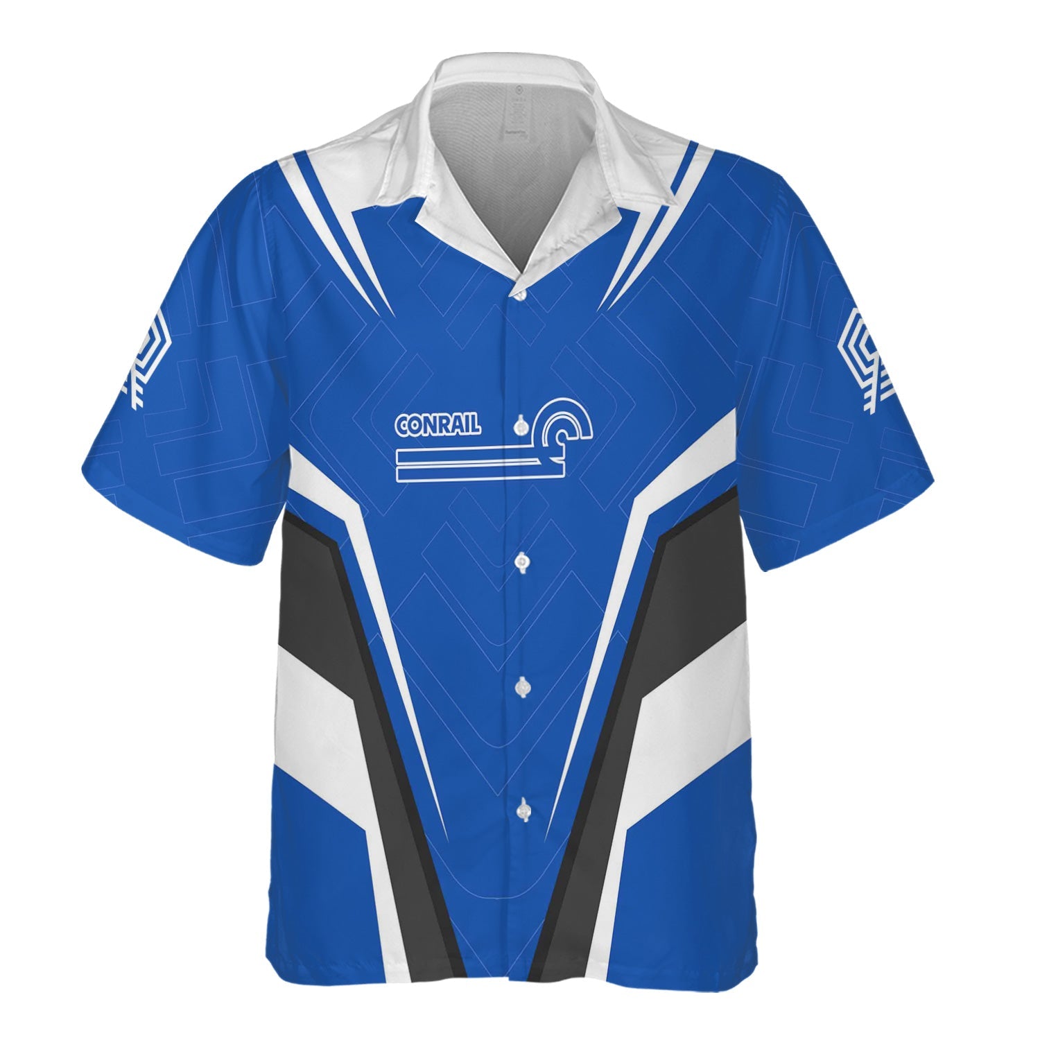 Railspirit Personalized Conrail Railroad Hawaiian Shirt Railway Inspired Apparel Train Shirt For Train Lovers