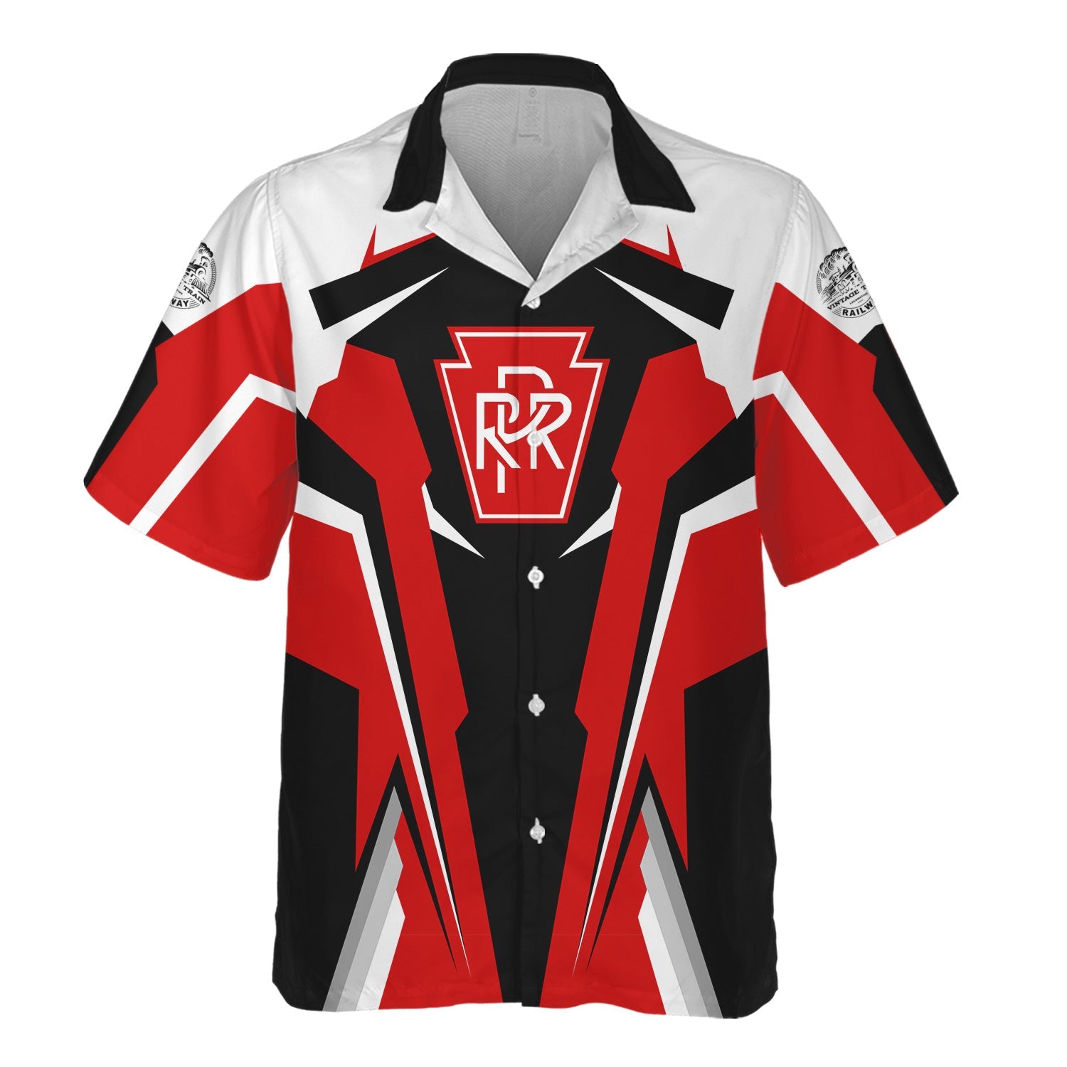 Railspirit Personalized Pennsylvania Railroad Hawaiian Shirt Strong Line Style Train Unisex Shirt All Over Print