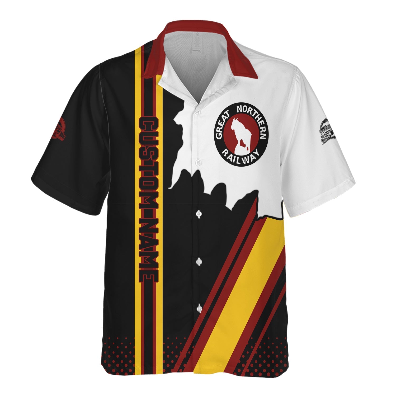 Railspirit Personalized Great Northern Railway Hawaiian Shirt GNR All Over Printed Unisex Shirt